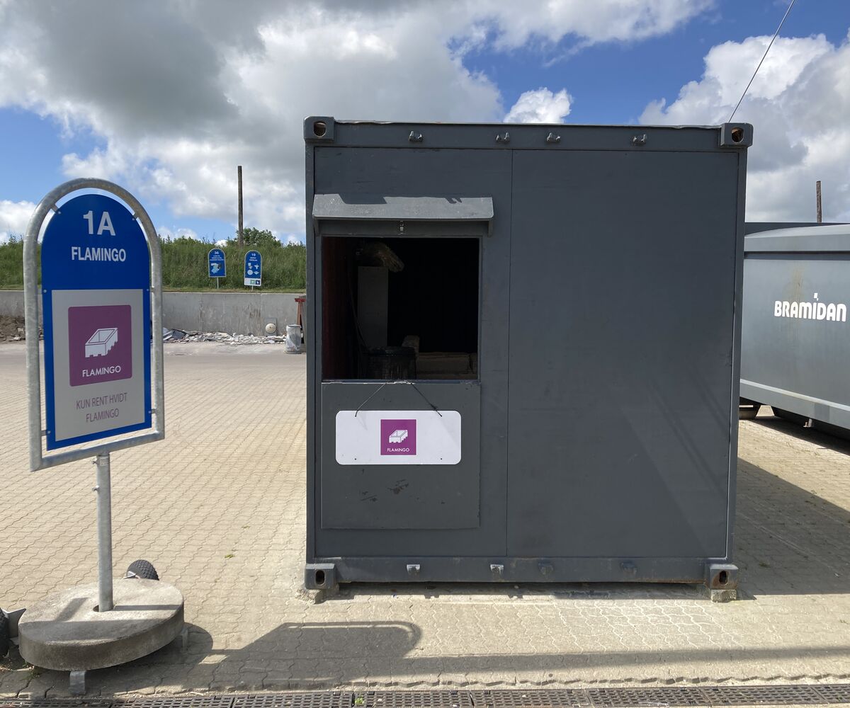 Verdichtung von Styropor | Recyclinghof Tarm