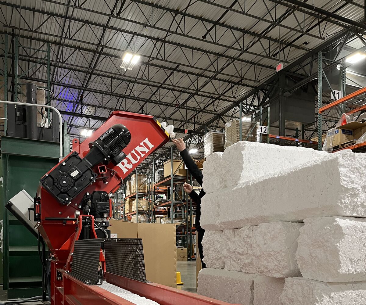 Verdichtung von Styropor | Xerox