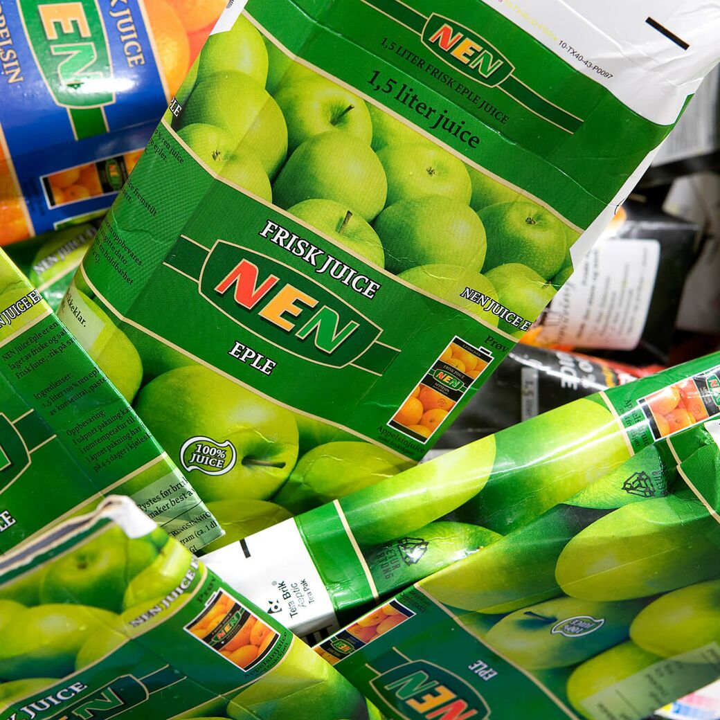 Separering af Tetra-Pak