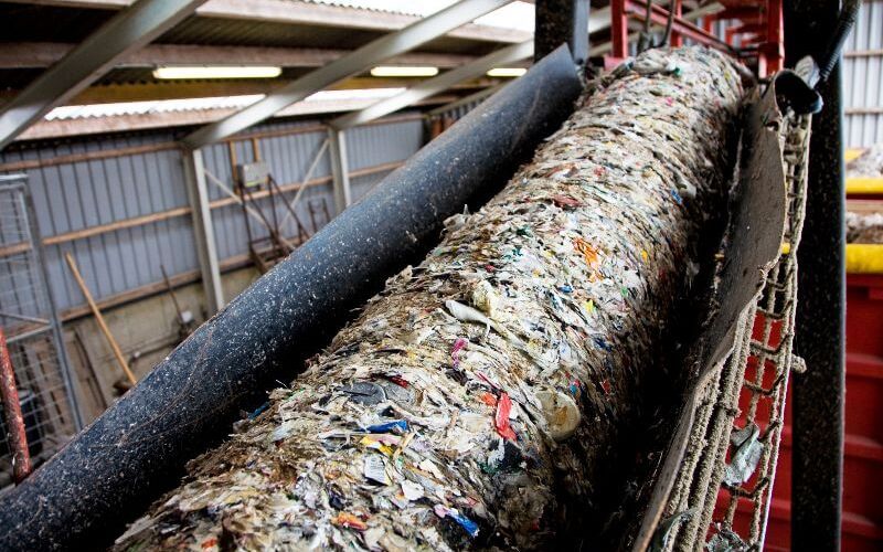 Dewatering of wet PE film