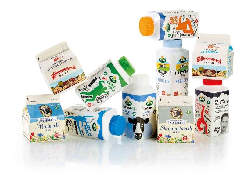 Tetra-Pak Milchprodukte vor dem Verdichten im Schneckenverdichter