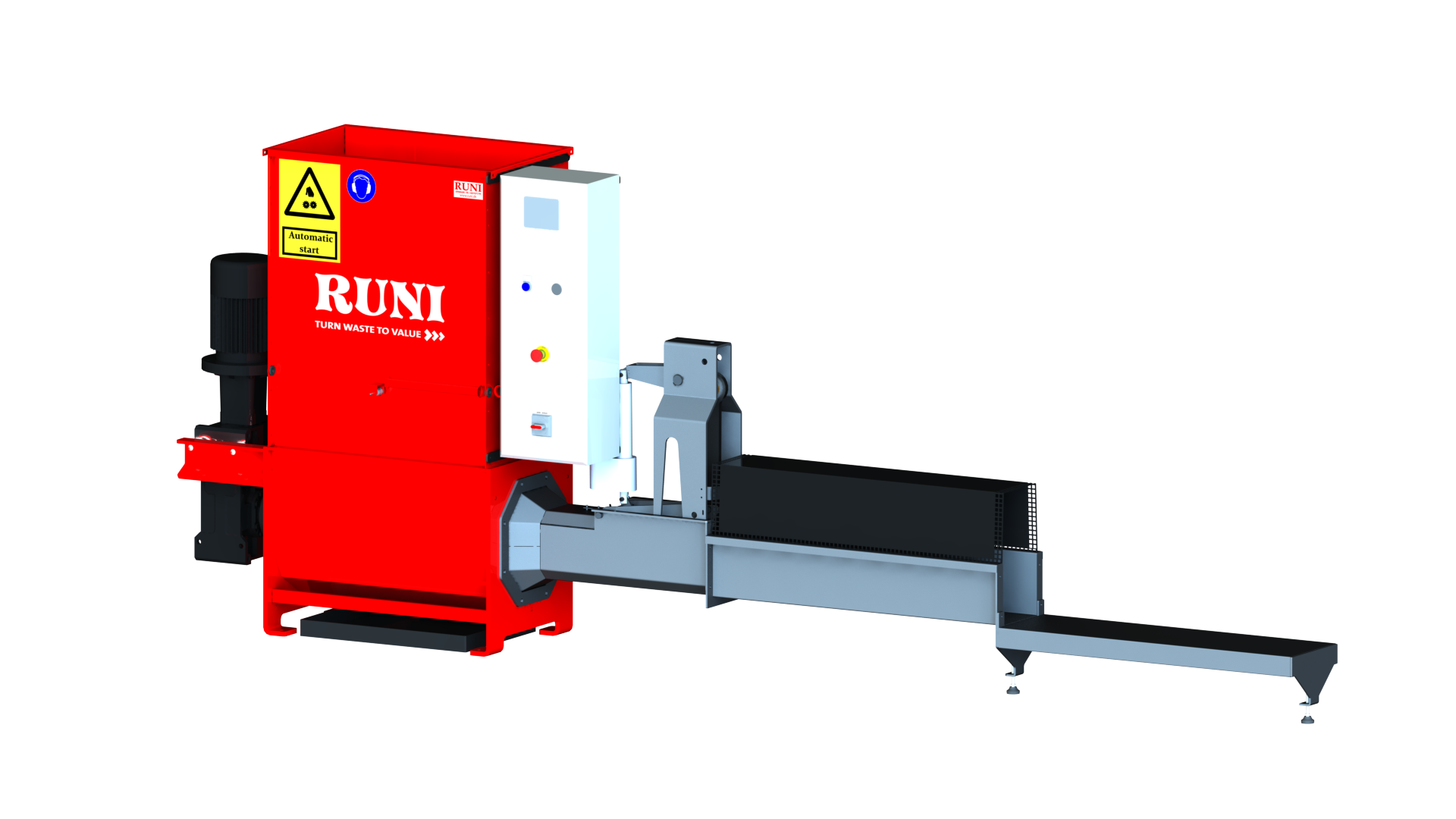 RUNI SK200 EPS-Schneckenverdichter mit manuellen Backen